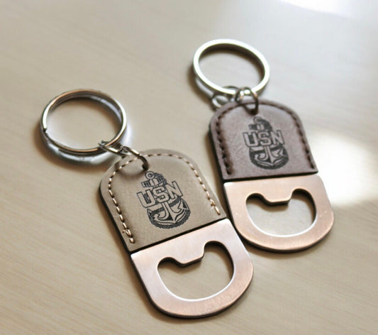 Navy Chief Keychain Bottle Opener, Senior Chief, Master Chief, Key chain