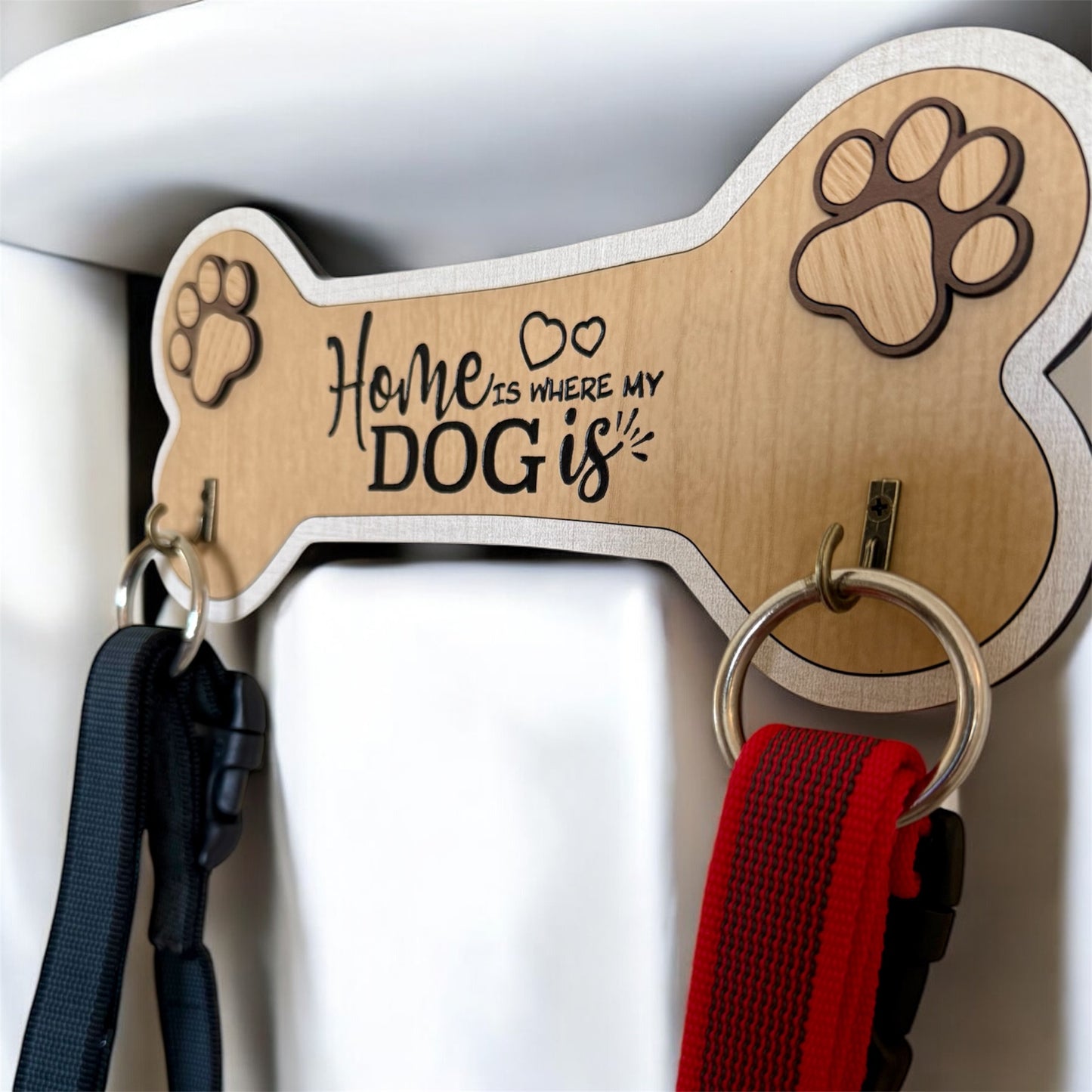 Home Is Where My Dog Is Leash Holder