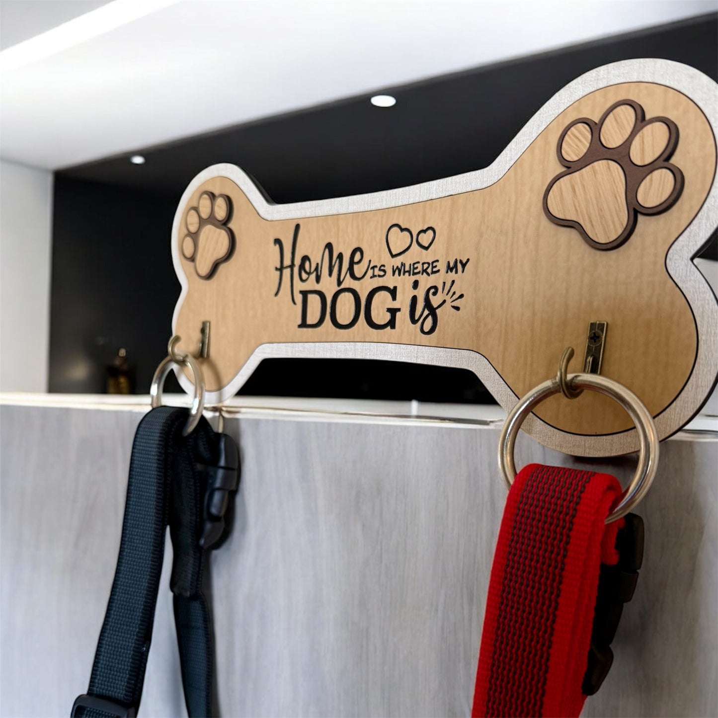 Home Is Where My Dog Is Leash Holder
