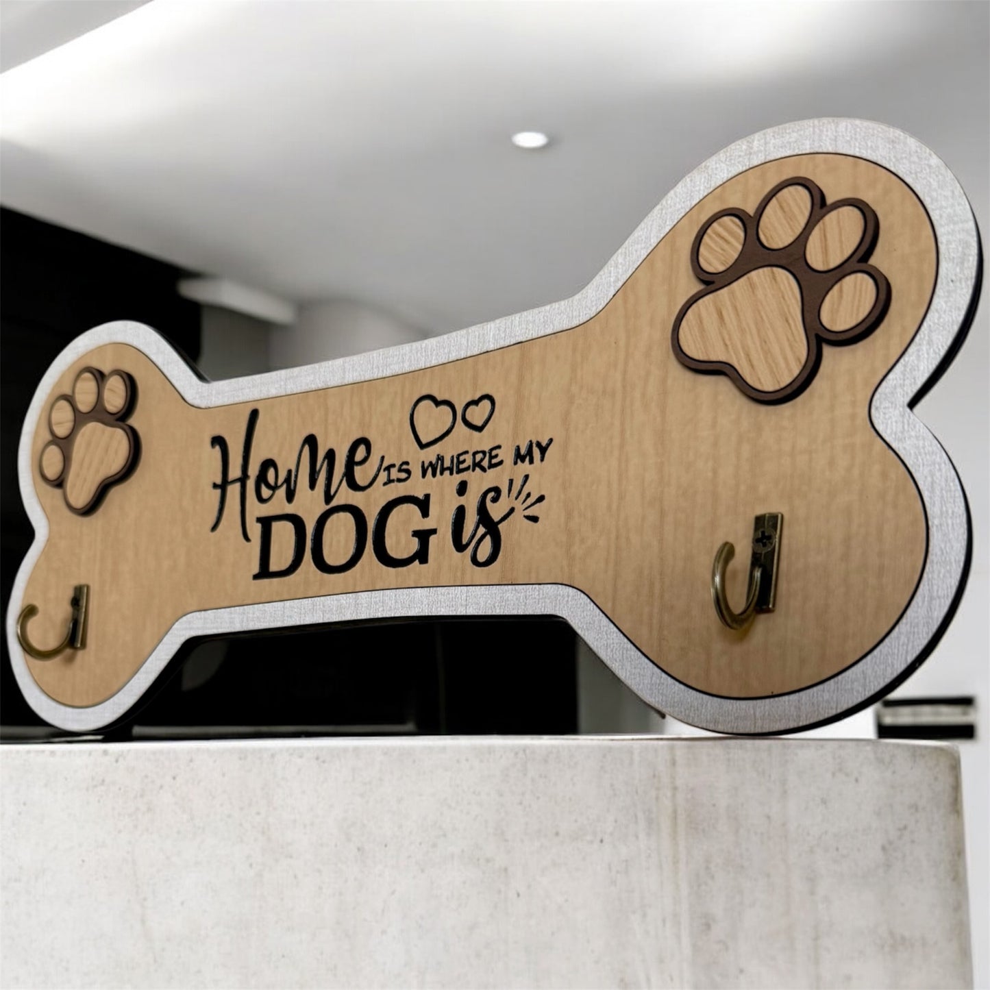 Home Is Where My Dog Is Leash Holder