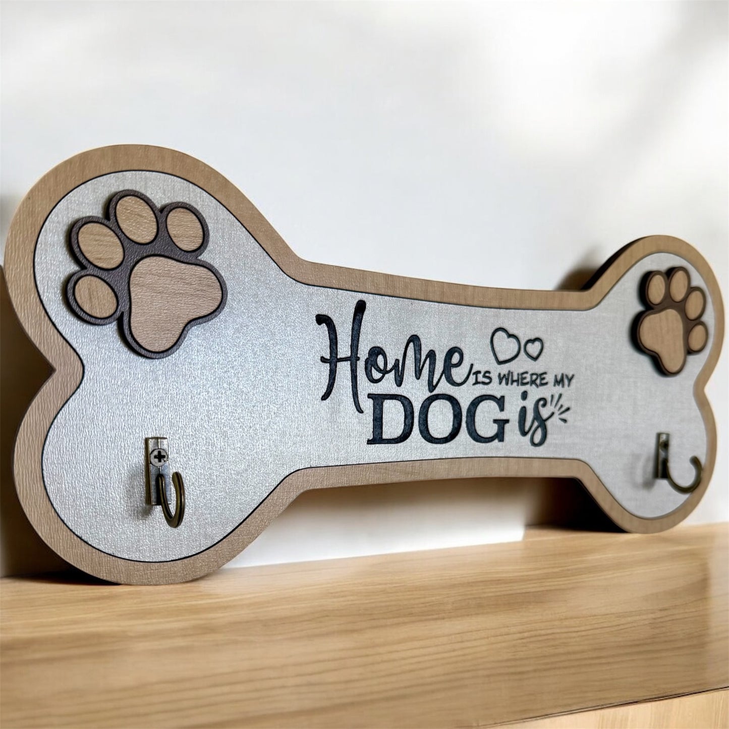 Home Is Where My Dog Is Leash Holder