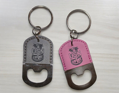 Navy Chief Keychain Bottle Opener, Senior Chief, Master Chief, Key chain