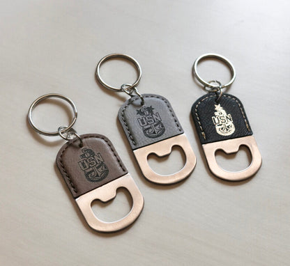 Navy Chief Keychain Bottle Opener, Senior Chief, Master Chief, Key chain