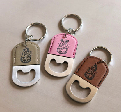Navy Chief Keychain Bottle Opener, Senior Chief, Master Chief, Key chain