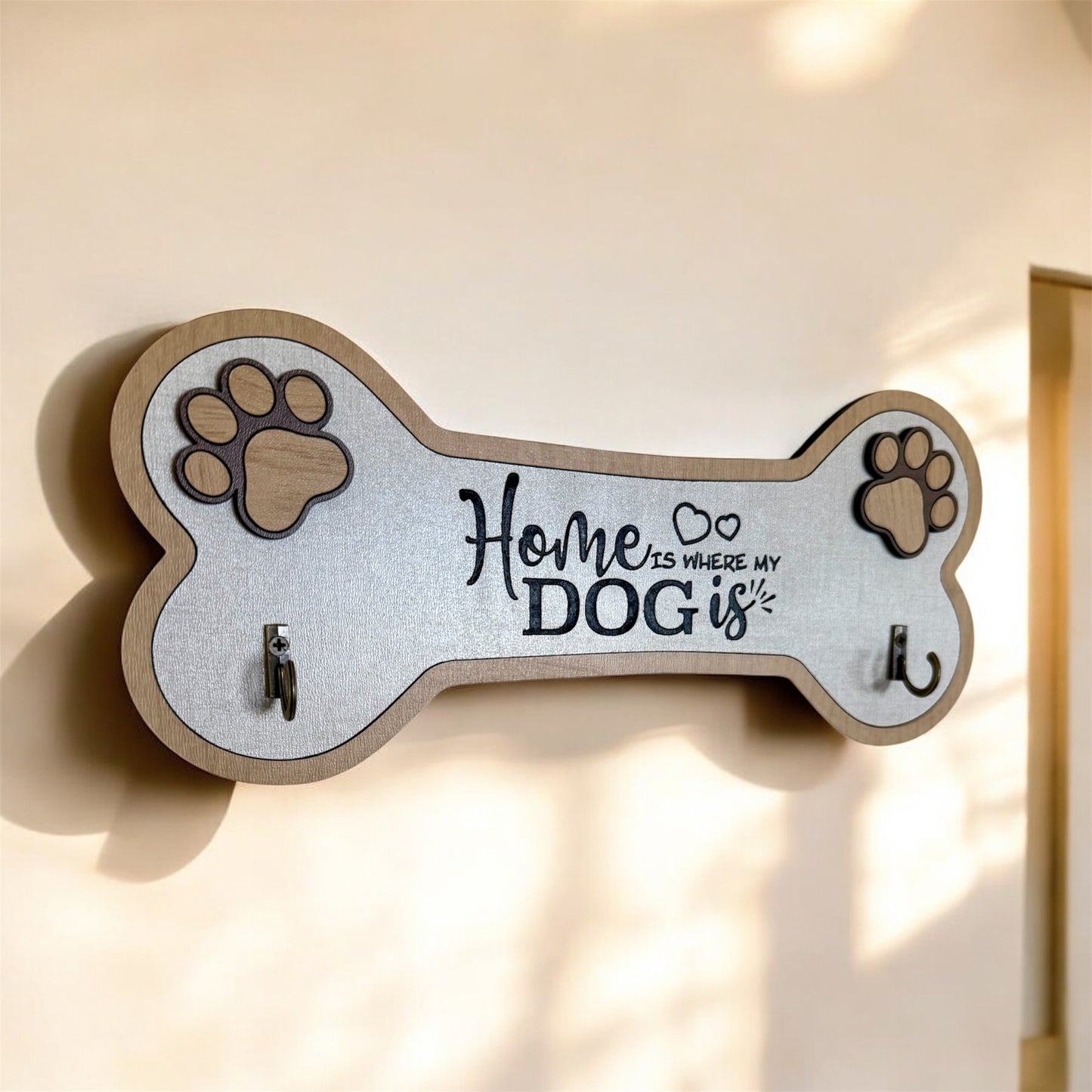 Home Is Where My Dog Is Leash Holder
