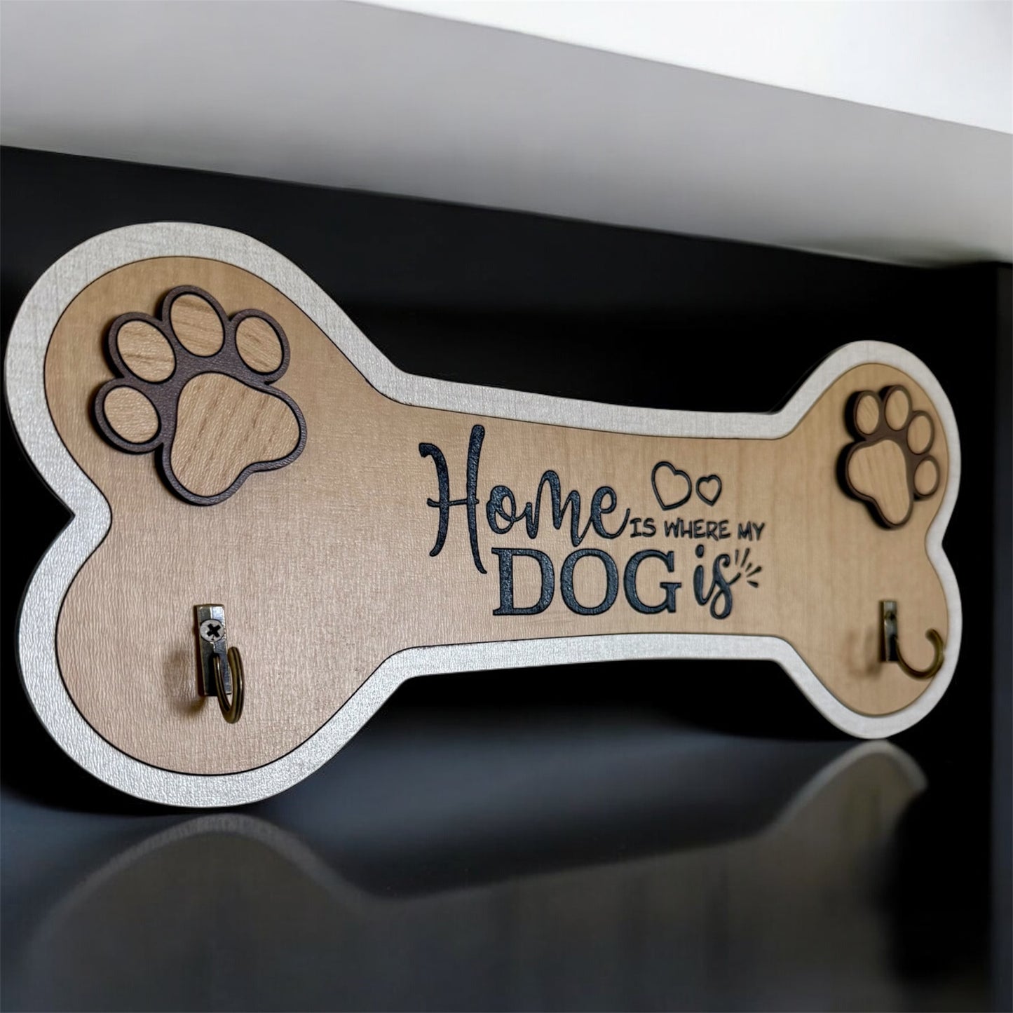 Home Is Where My Dog Is Leash Holder