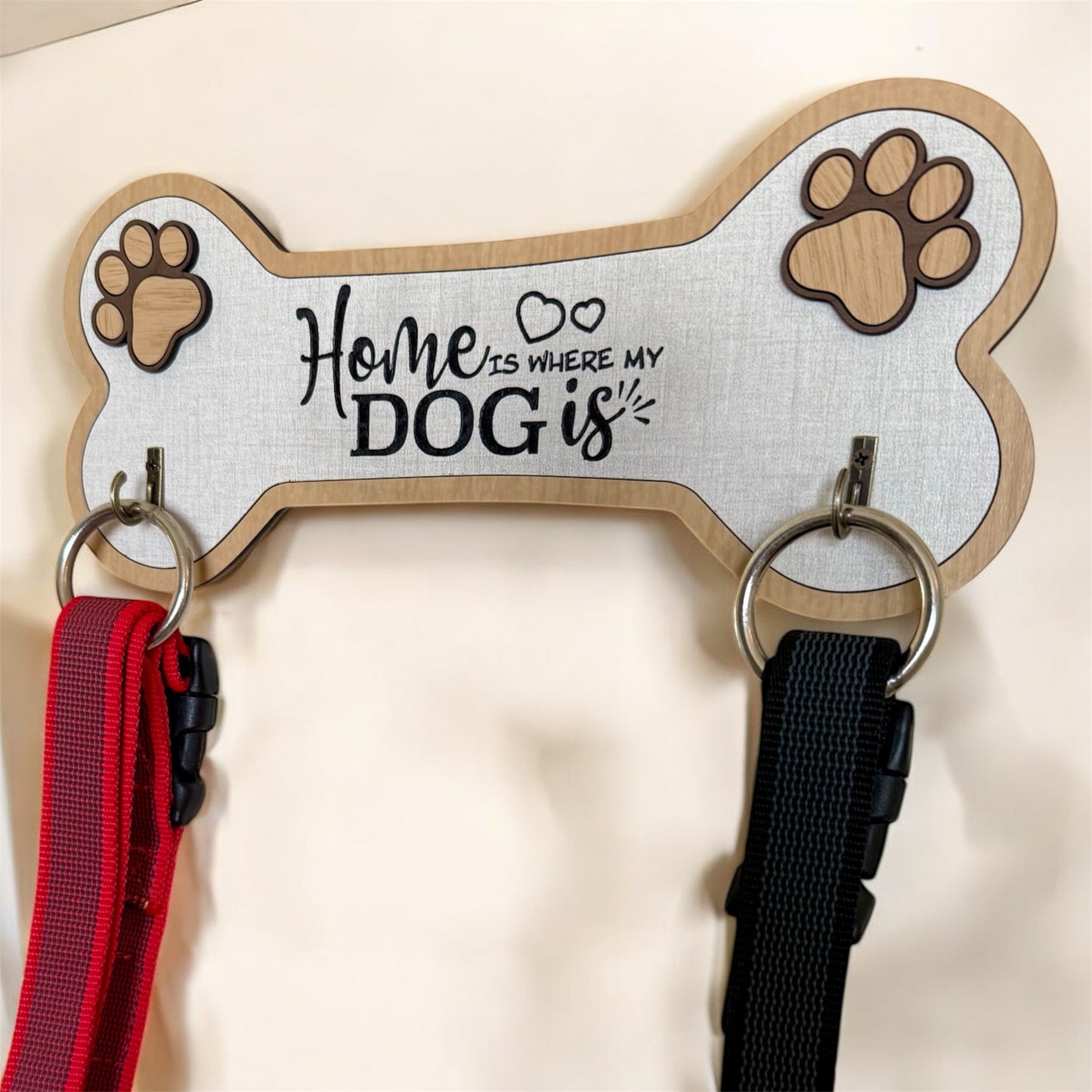 Home Is Where My Dog Is Leash Holder