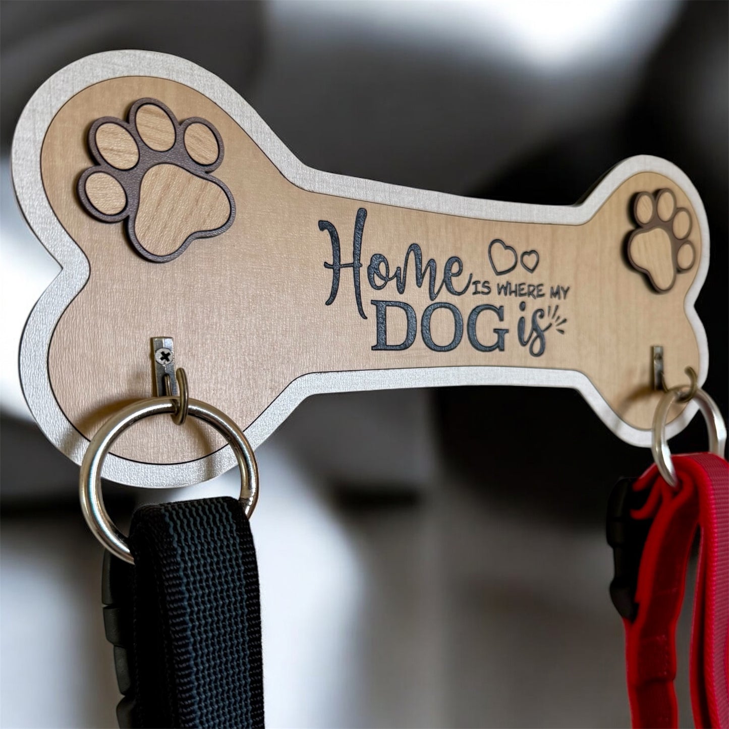Home Is Where My Dog Is Leash Holder