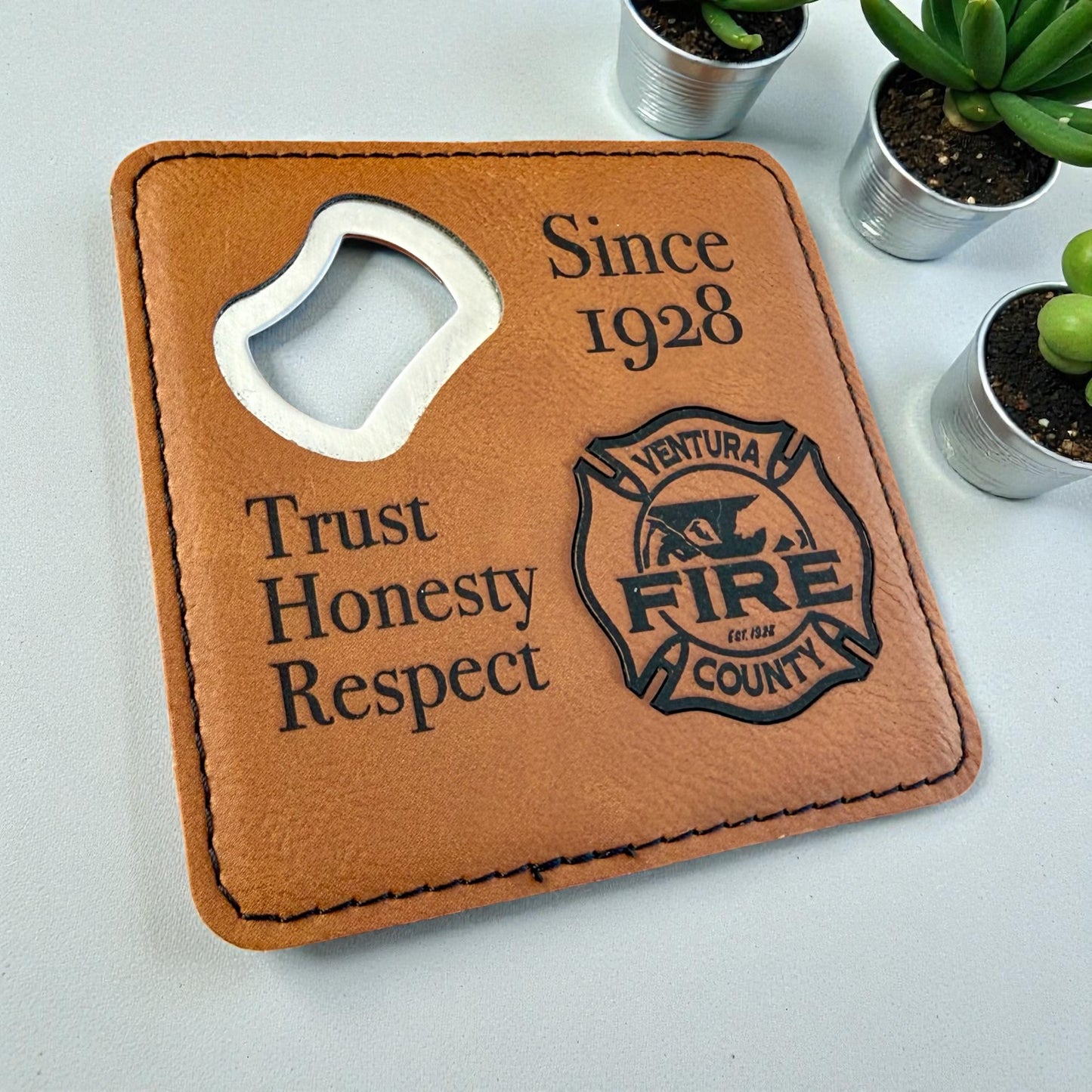 Ventura County Firefighter Bottle Opener Coaster