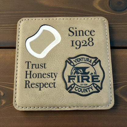 Ventura County Firefighter Bottle Opener Coaster