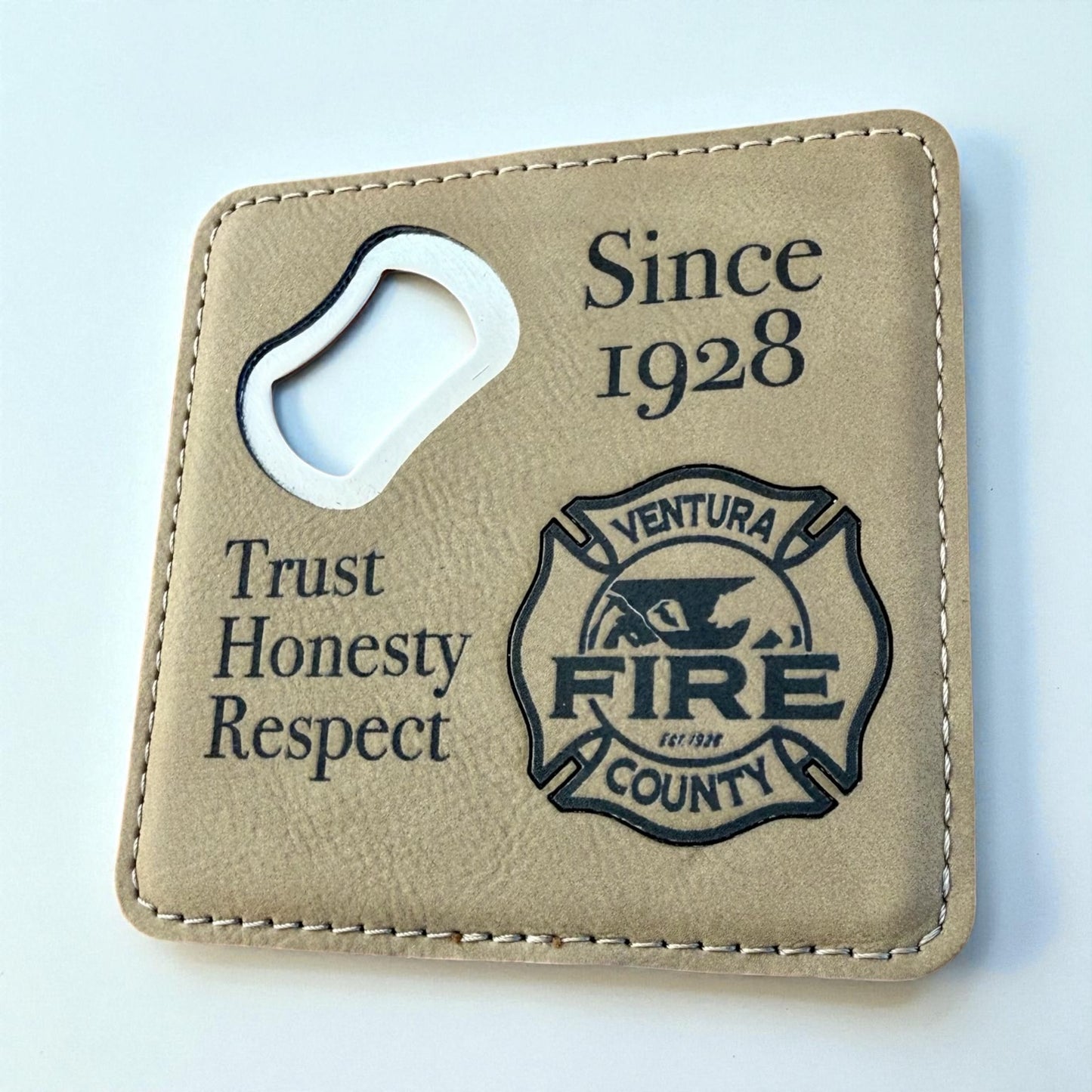 Ventura County Firefighter Bottle Opener Coaster