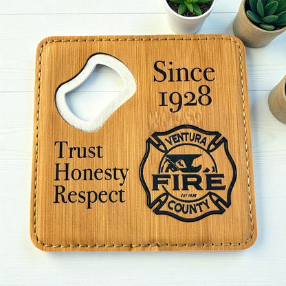 Ventura County Firefighter Bottle Opener Coaster
