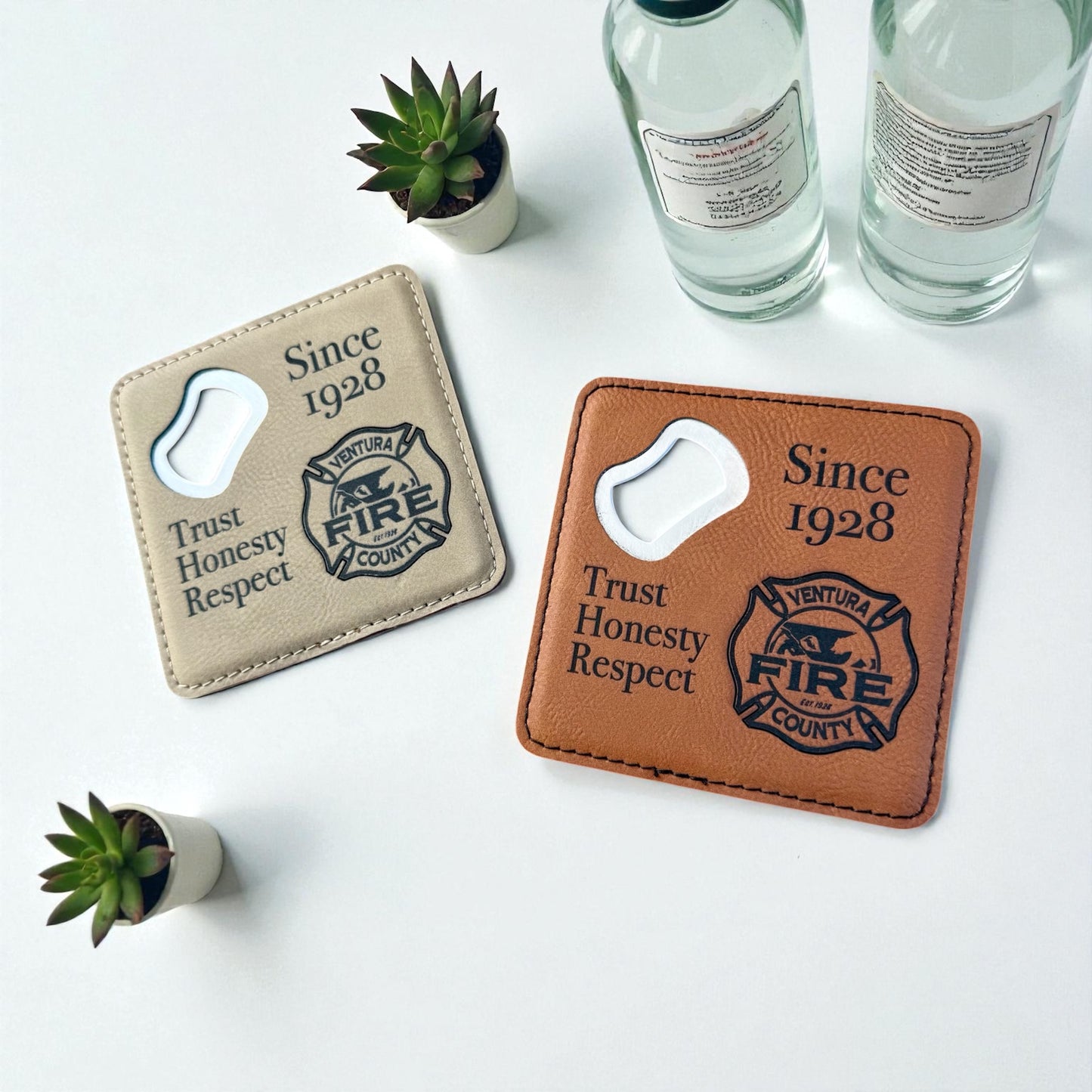 Ventura County Firefighter Bottle Opener Coaster