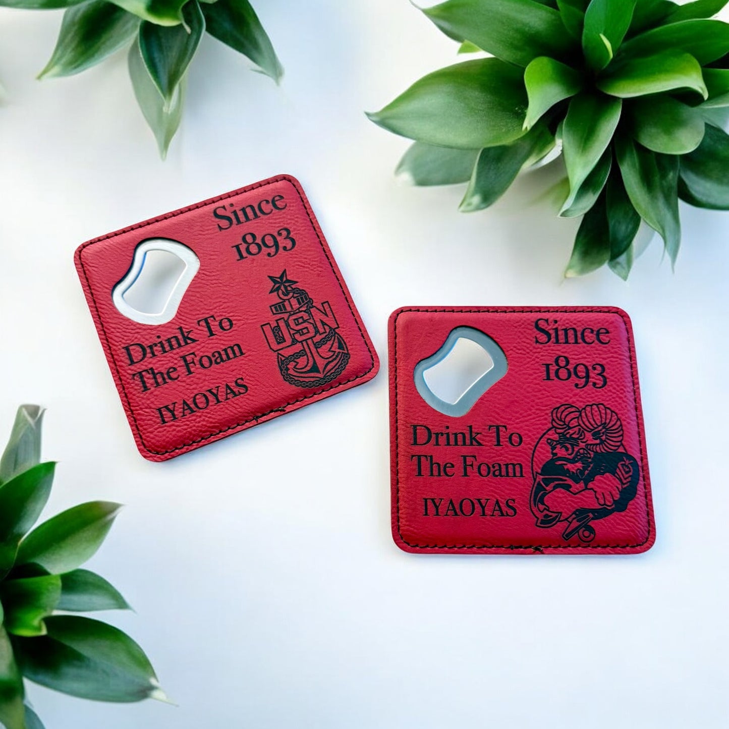 Navy Chief Ordnanceman IYAOYAS Bottle Opener Coaster