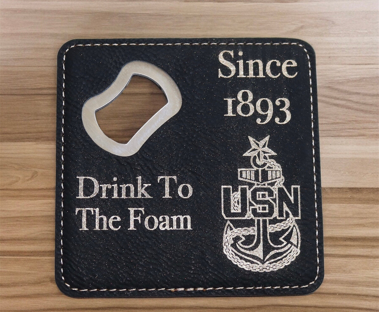 Navy Chief Bottle Coasters, Bottle opener, Beer coasters, Senior Chief, Master Chief and the GOAT