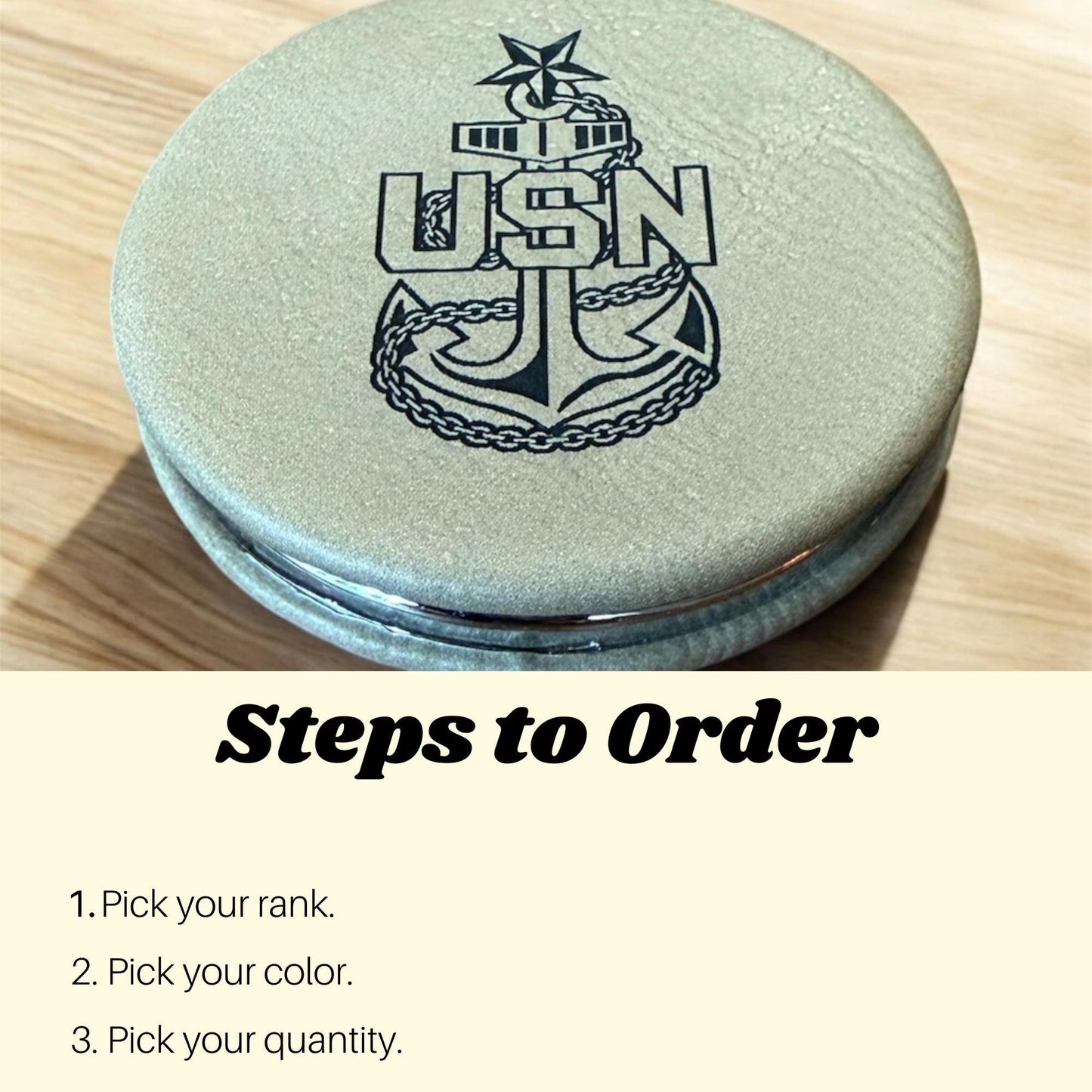 Navy Chief Compact Mirror, Chick Chief, Senior Chief, Master Chief, We Can Do It
