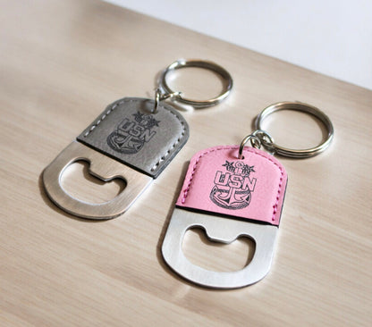 Navy Chief Keychain Bottle Opener, Senior Chief, Master Chief, Key chain